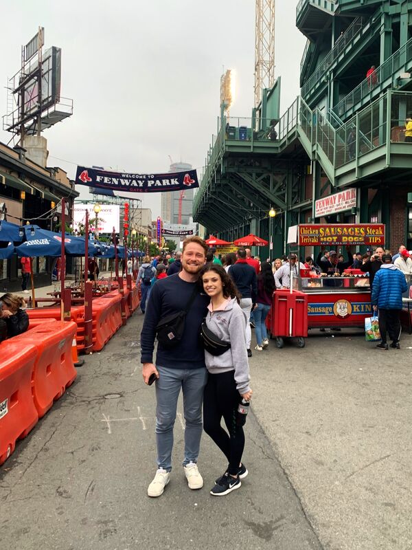 Mitchell and Kathleen at Fenway Park