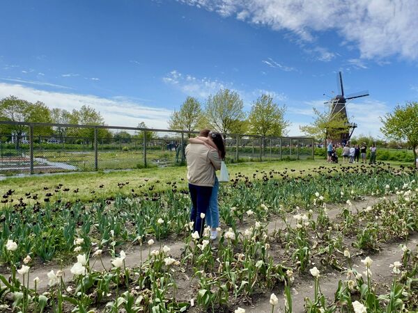 Kathleen saying yes during the proposal